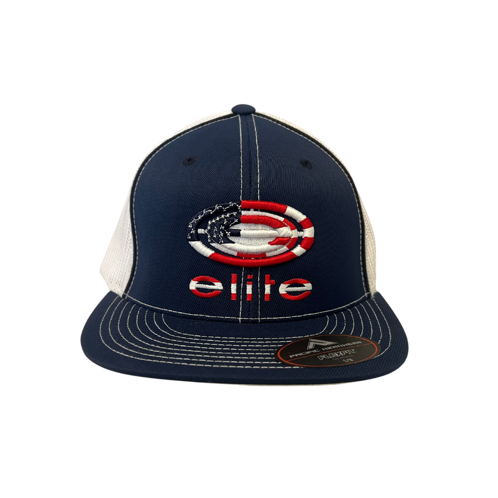 Elite Hat - Navy/White Patriotic Elite Logo