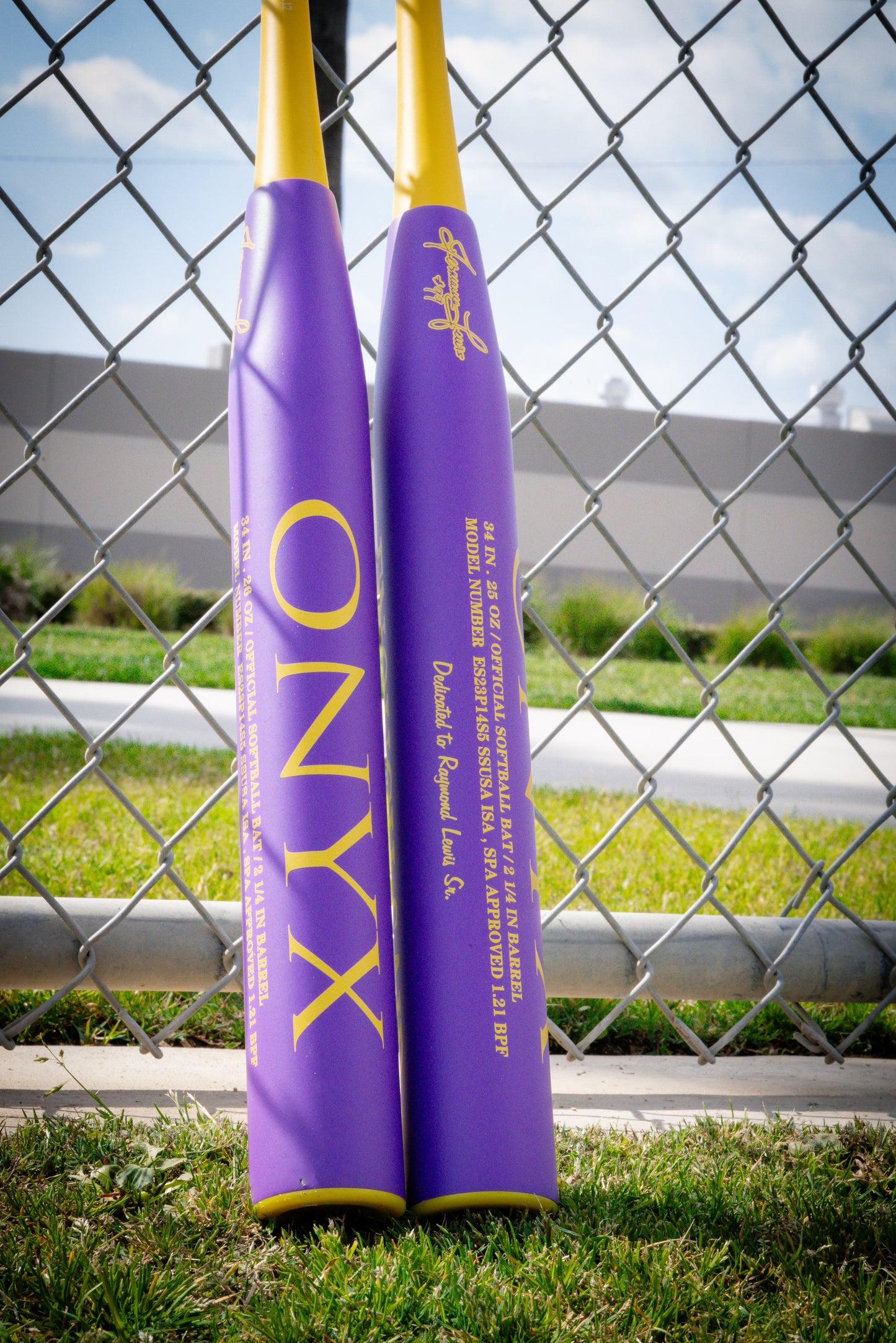 2024 Onyx Enough Said Purple Gold "Jermaine Lewis" Signature Model End Load Senior Softball Slowpitch Bat