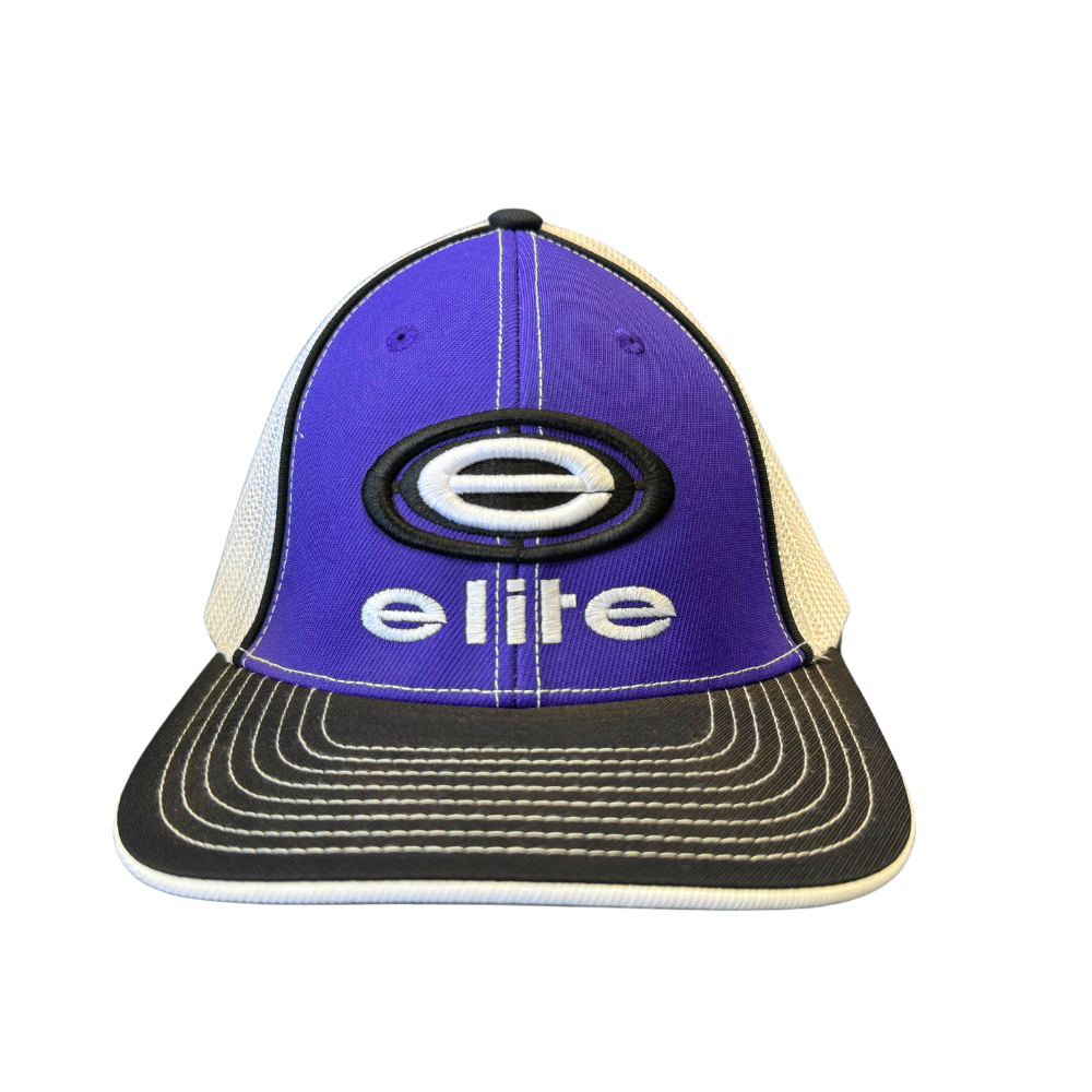 Elite Hat - Solid White/Patriotic Elite Logo