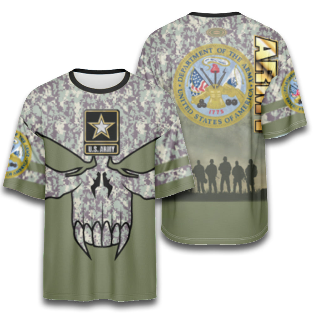 Elite Mens Jersey - ESD 1391 Army Camo Skull