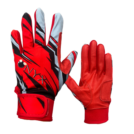 Onyx Red Batting Gloves