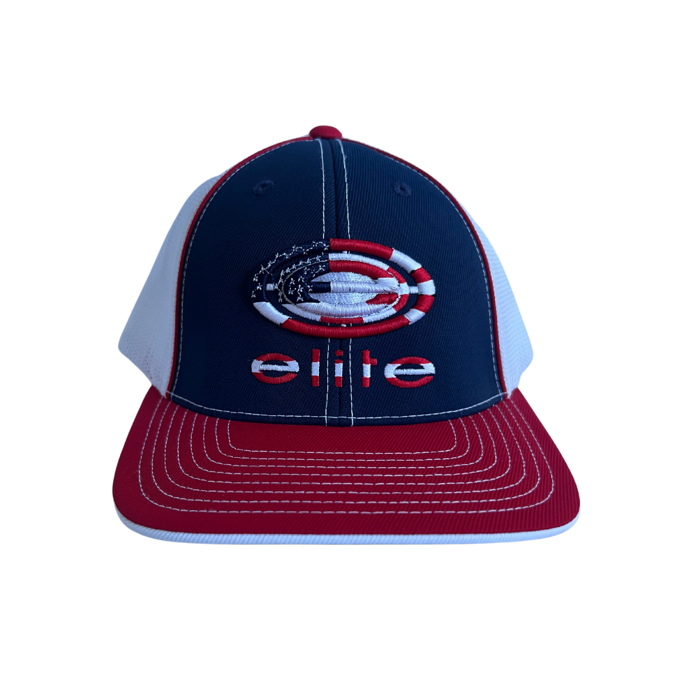 Elite Hat - Navy/Red/White Patriotic Elite Logo