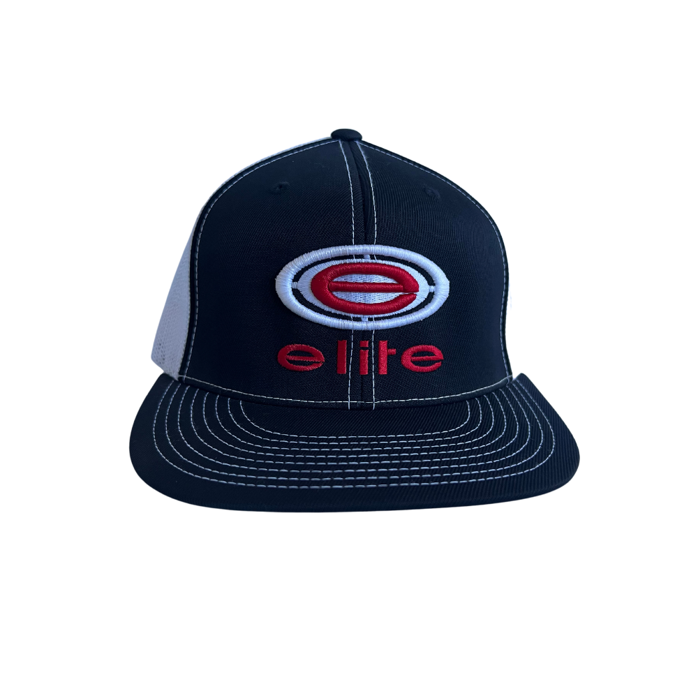 Elite Hat - Black/White Red Elite Logo