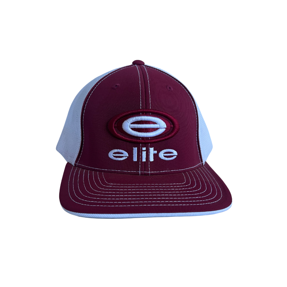 Elite Hat - Cardinal/White Elite Logo