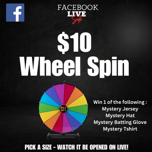 Facebook Live - $10 Wheel Spin