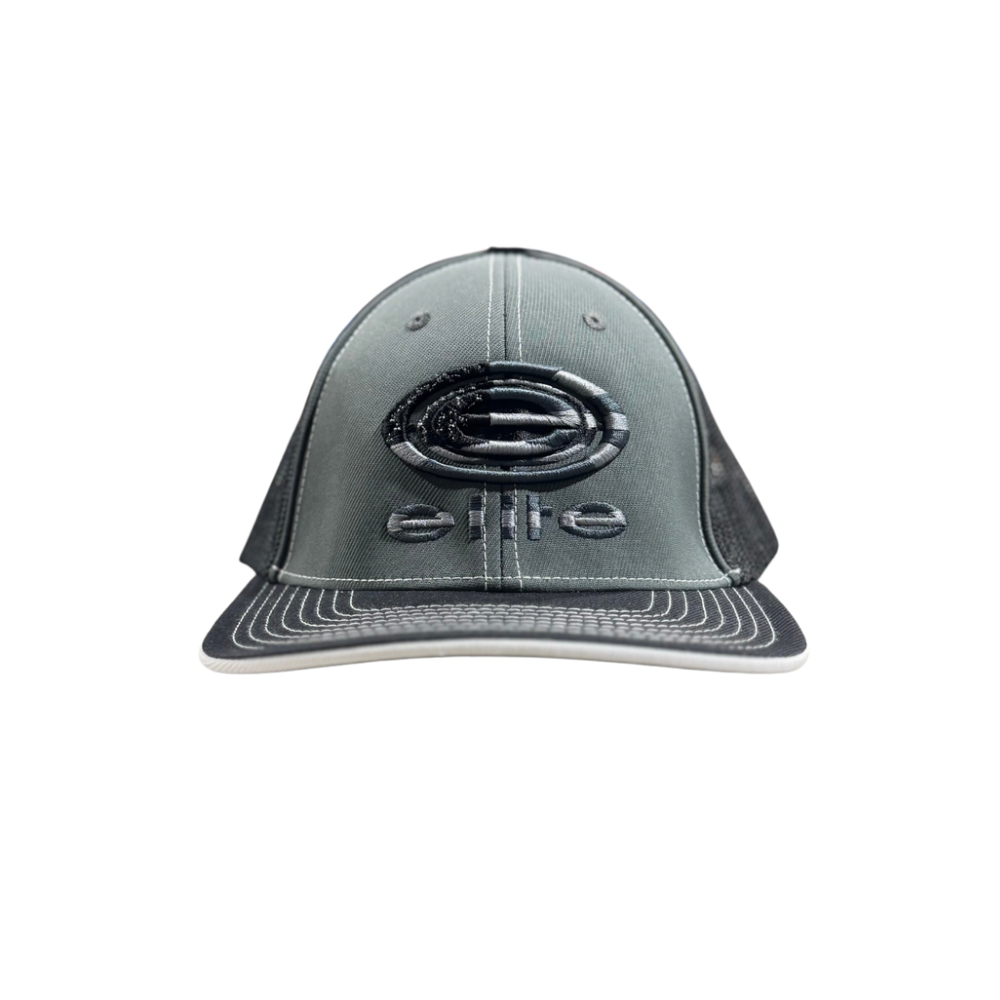 Elite Hat - Charcoal Blackout Flag Logo (Pacific 404M)