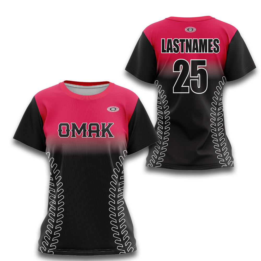 Softball Seam Fade – Custom Jersey