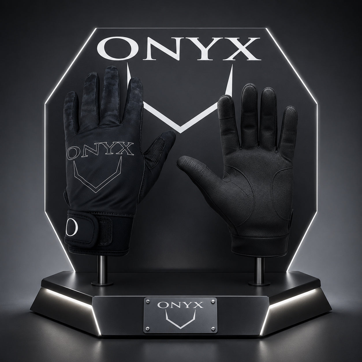 Onyx Blackout Homeplate Batting Gloves