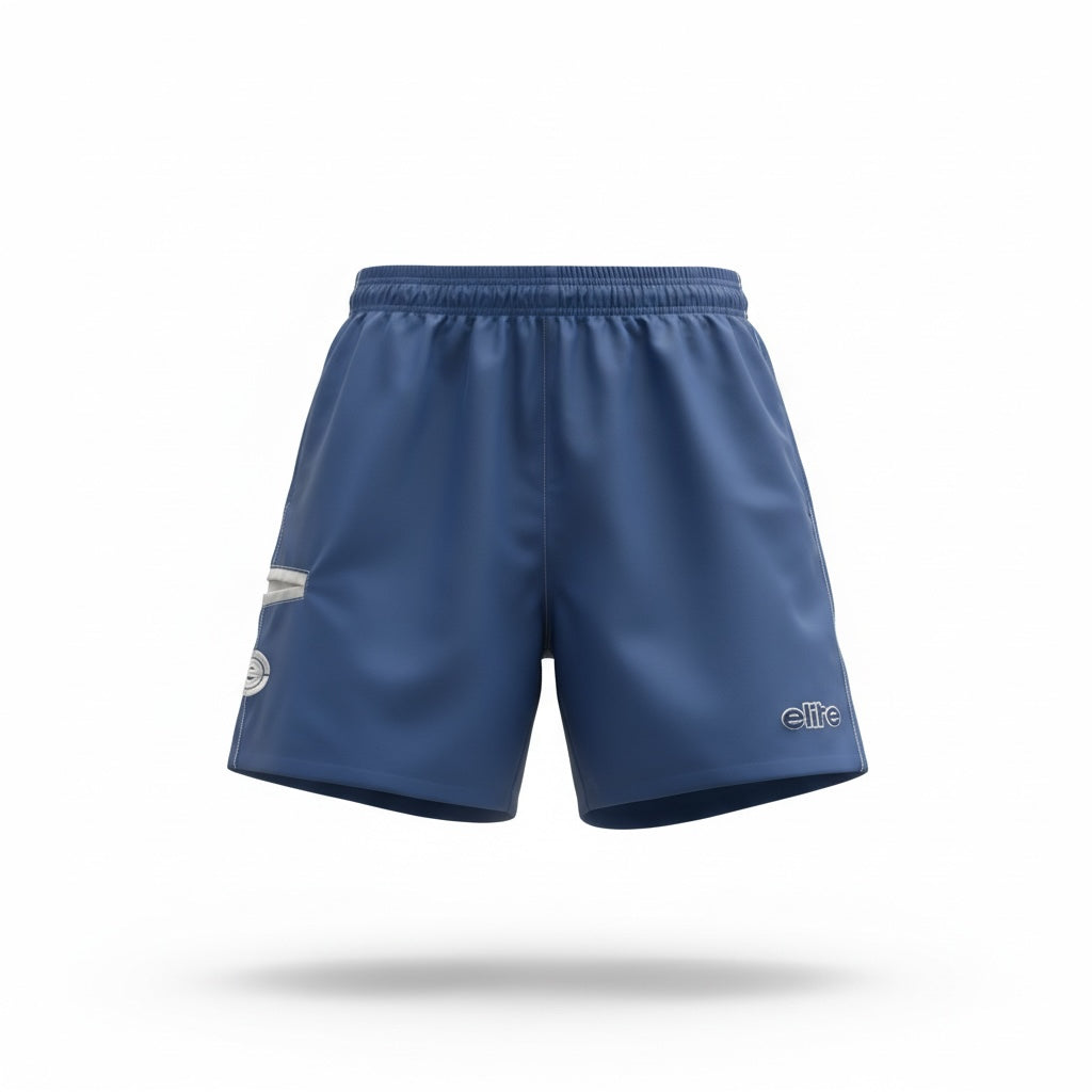 Elite Shorts – Men’s ES 251 Microfiber (Navy/Silver)