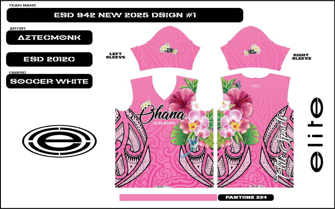 Elite Womens Jersey – ESD 1543 Ohana Pink