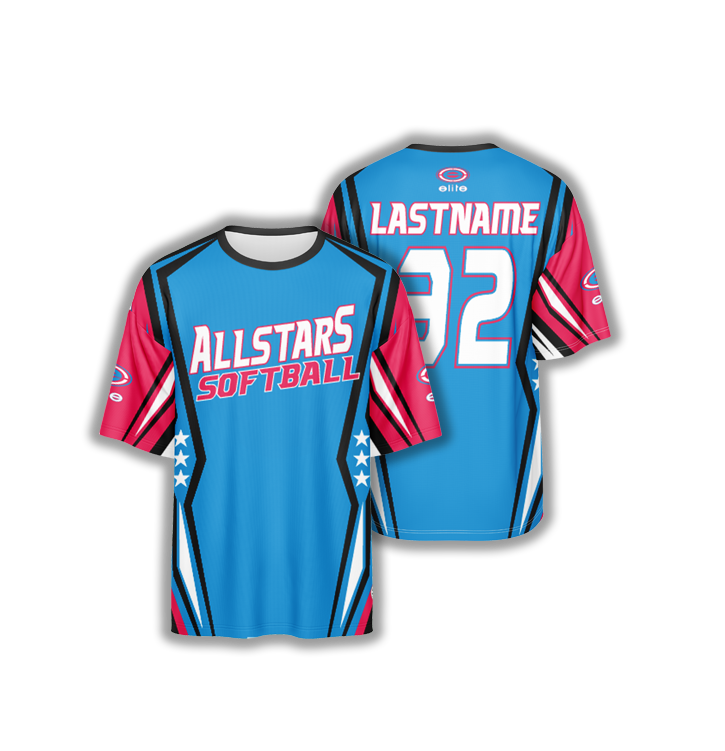 AllStars Softball Template 114 - Custom Jersey