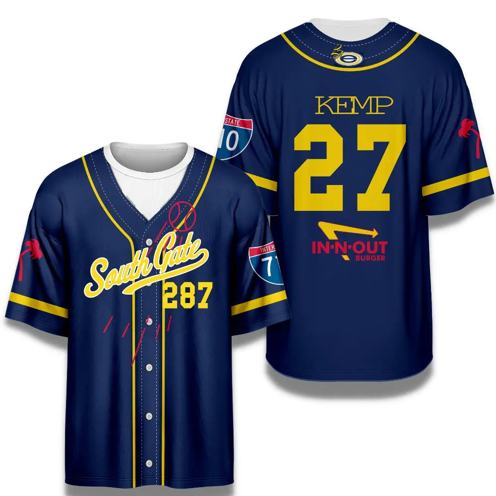 Faux Full Button – Custom Jersey