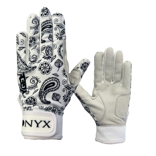 Onyx YGEE Signature White Bandana Batting Gloves