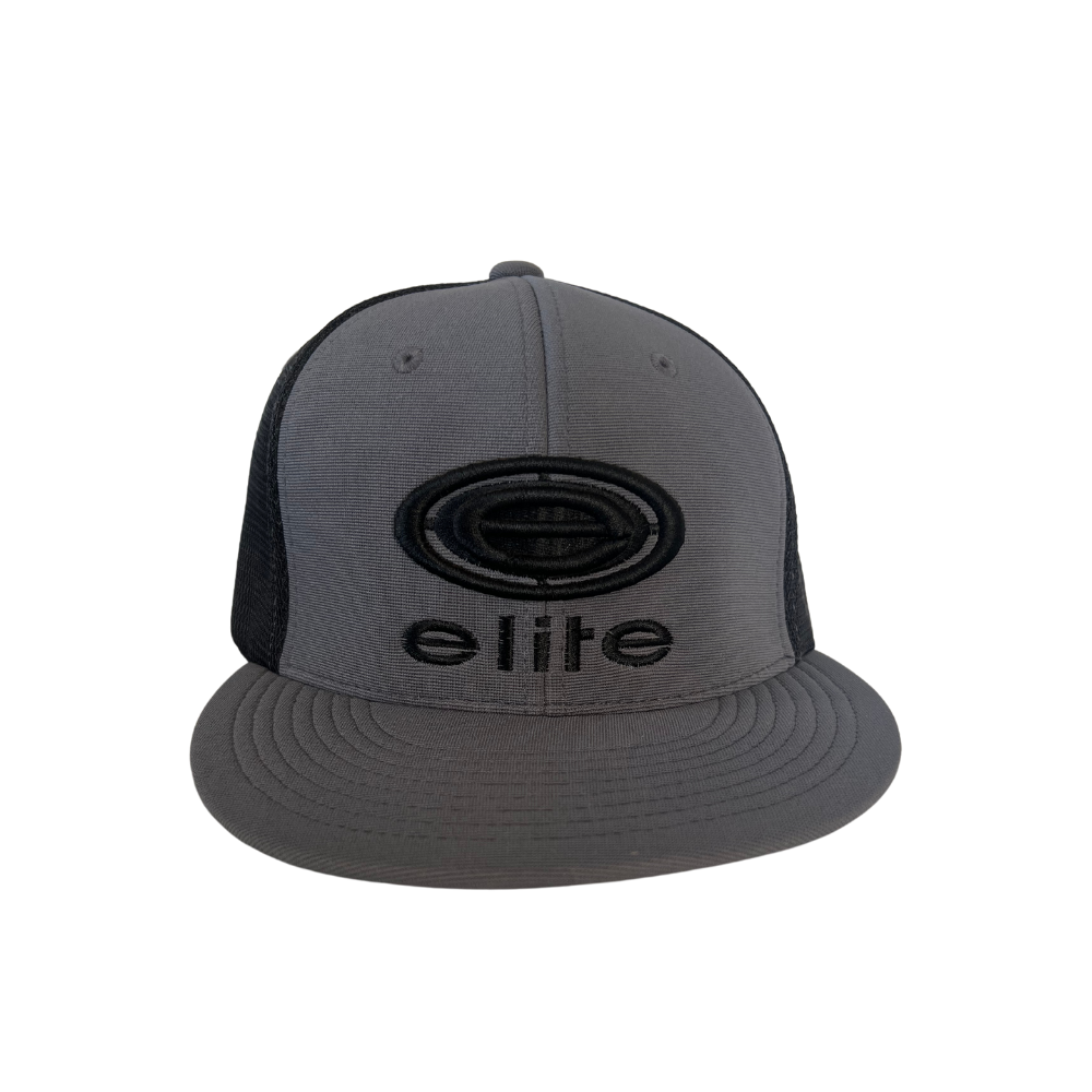 Elite Hat - Charcoal/Black 341 Flatbill