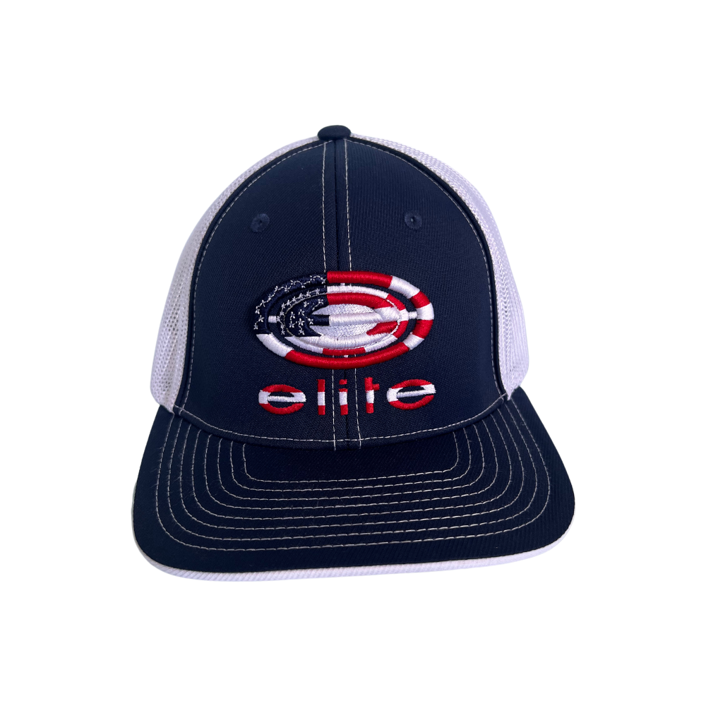 Elite Hat - Navy/White Patriotic Elite Logo