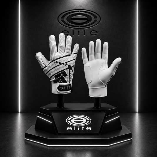 Elite Sports White Tribal Batting Gloves