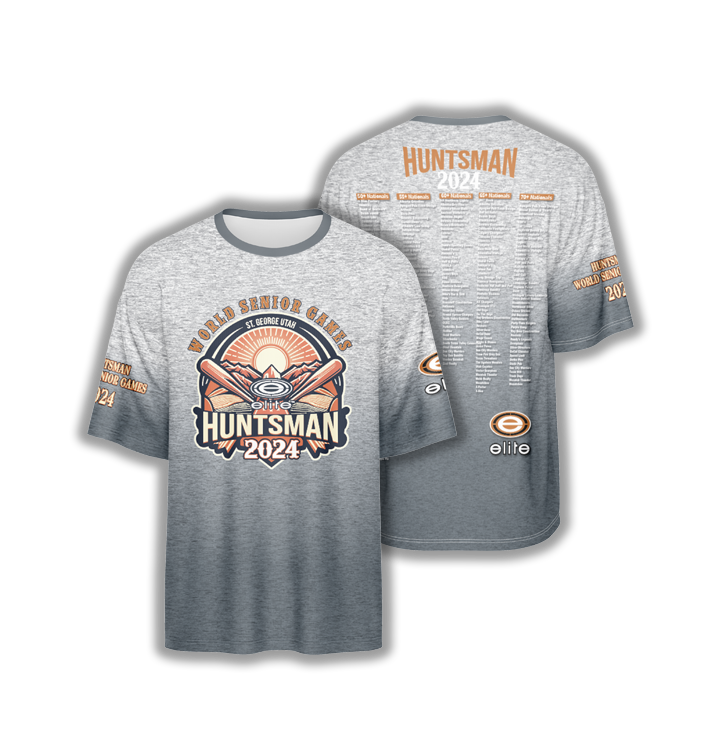 2024 Huntsman Senior Games Mens Tournament Jersey Grey Fade