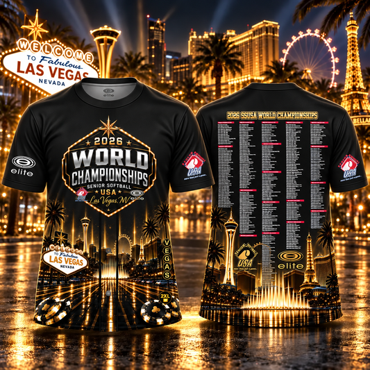 2026 SSUSA World Championships Las Vegas Commemorative Jersey – Black