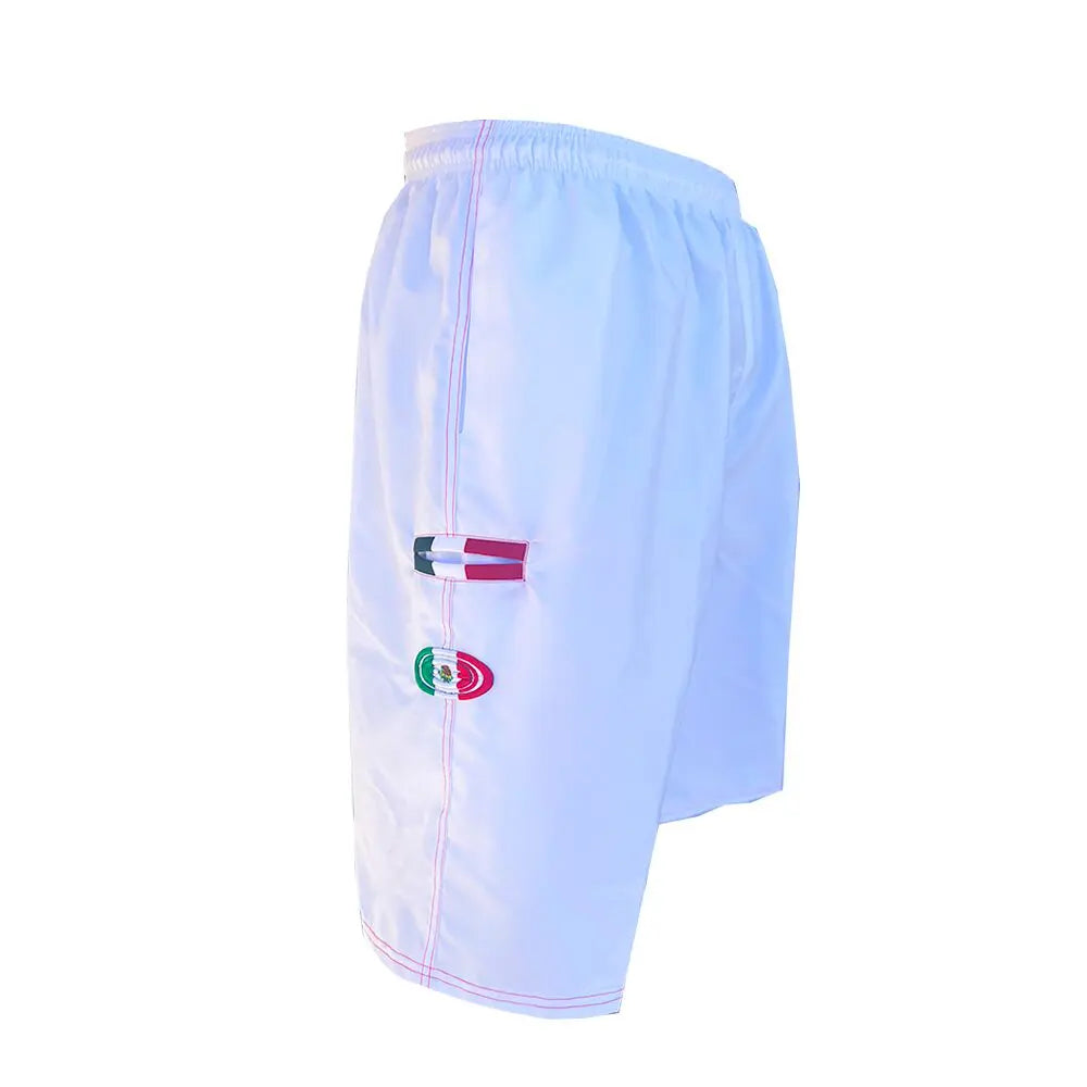 Elite Shorts – Men’s ES 251 Microfiber (White/Mexico Flag)