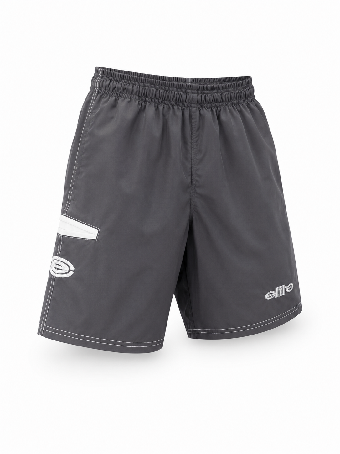 Elite Shorts – Men’s ES 251 Microfiber (Charcoal/White)
