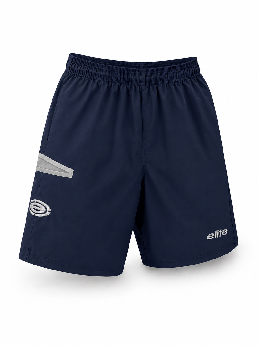 Elite Shorts – Men’s ES 251 Microfiber (Navy/Silver)