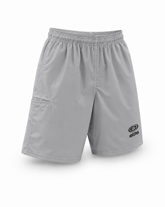 Elite Shorts – Men’s ES 251 Microfiber (Silver Solid)