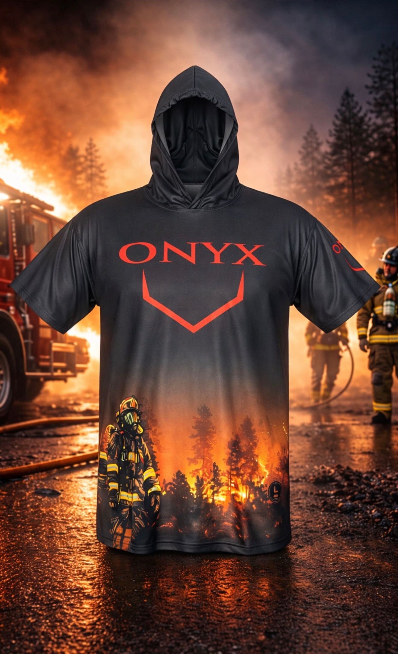Onyx Men’s Jersey Hoodie - ESD 1610 - Firefighter