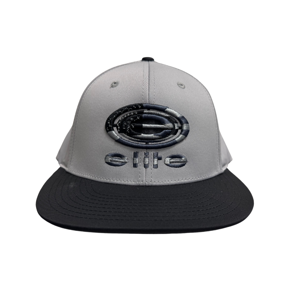 Elite Hat - Grey Black Blackout Flag (Richardson PTS30)