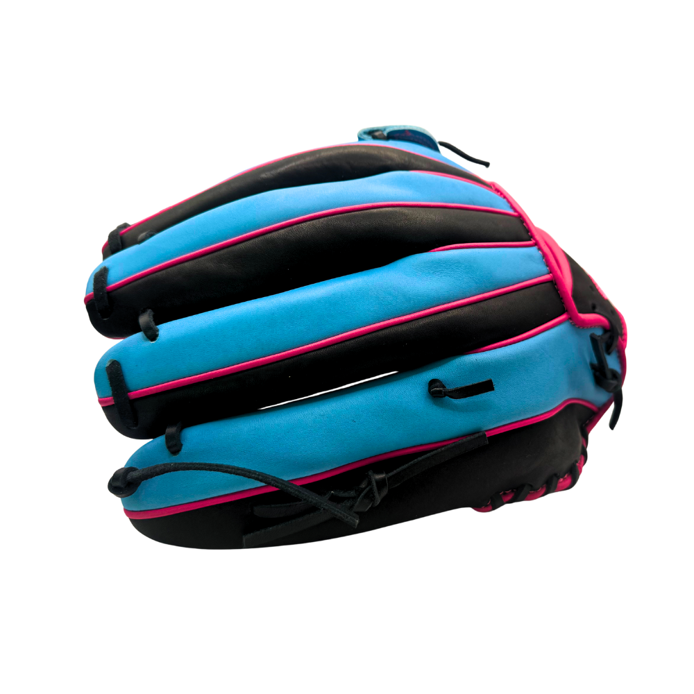 Onyx Fielding Glove - Black, Pink & Blue