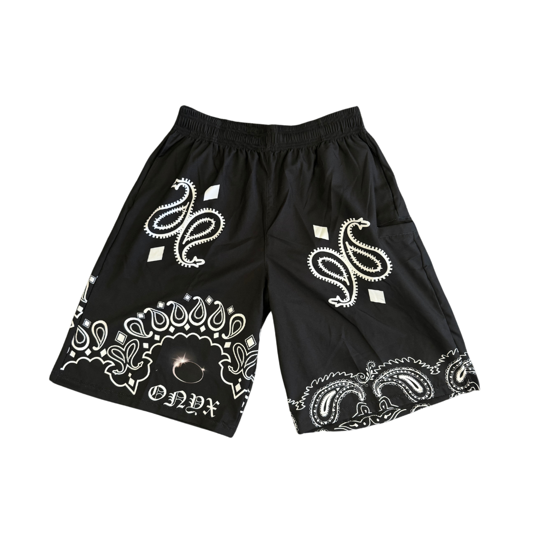 Onyx Shorts – Men’s Bandana Print Short