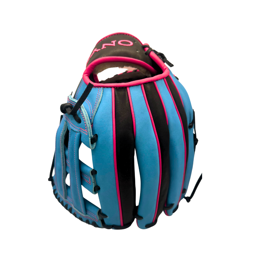 Onyx Fielding Glove - Black, Pink & Blue