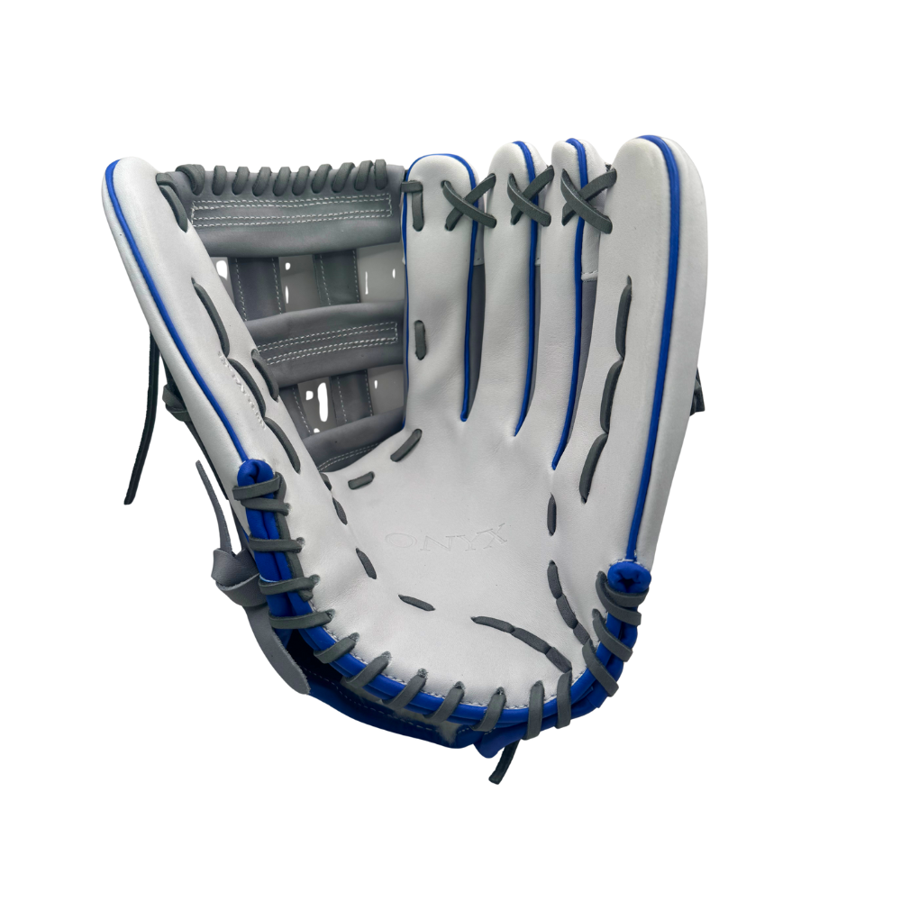Onyx Fielding Glove - Grey, Royal & White