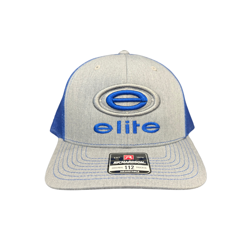 Elite Hat - Heather Grey/Royal Snapback Hat