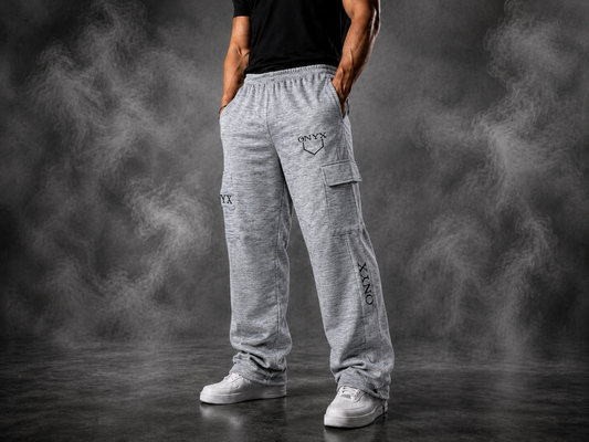 Onyx Men's CARGO Sweatpants - Grey Heather