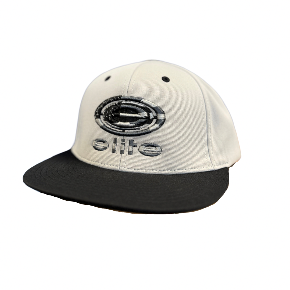 Elite Hat - Silver Grey Black Blackout Flag (Richardson PTS20)