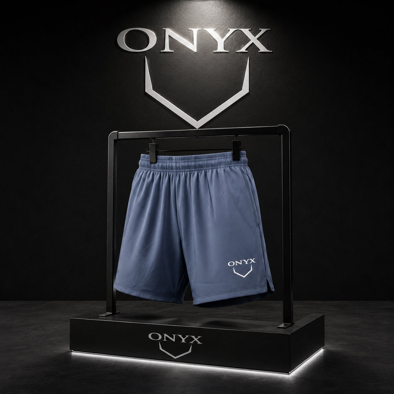 Onyx 7" Premium Soft Stretch Shorts – Steel Blue