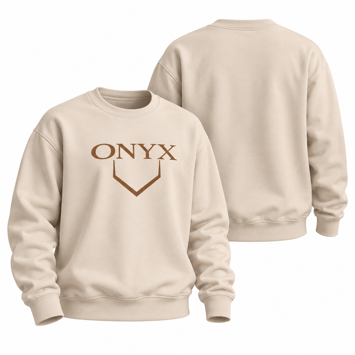 Onyx Men’s Tan Crewneck Sweatshirt