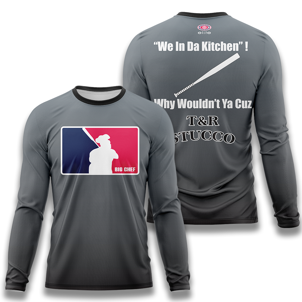 Elite Mens Long Sleeve Jersey - BIG CHEF We In Da Kitchen