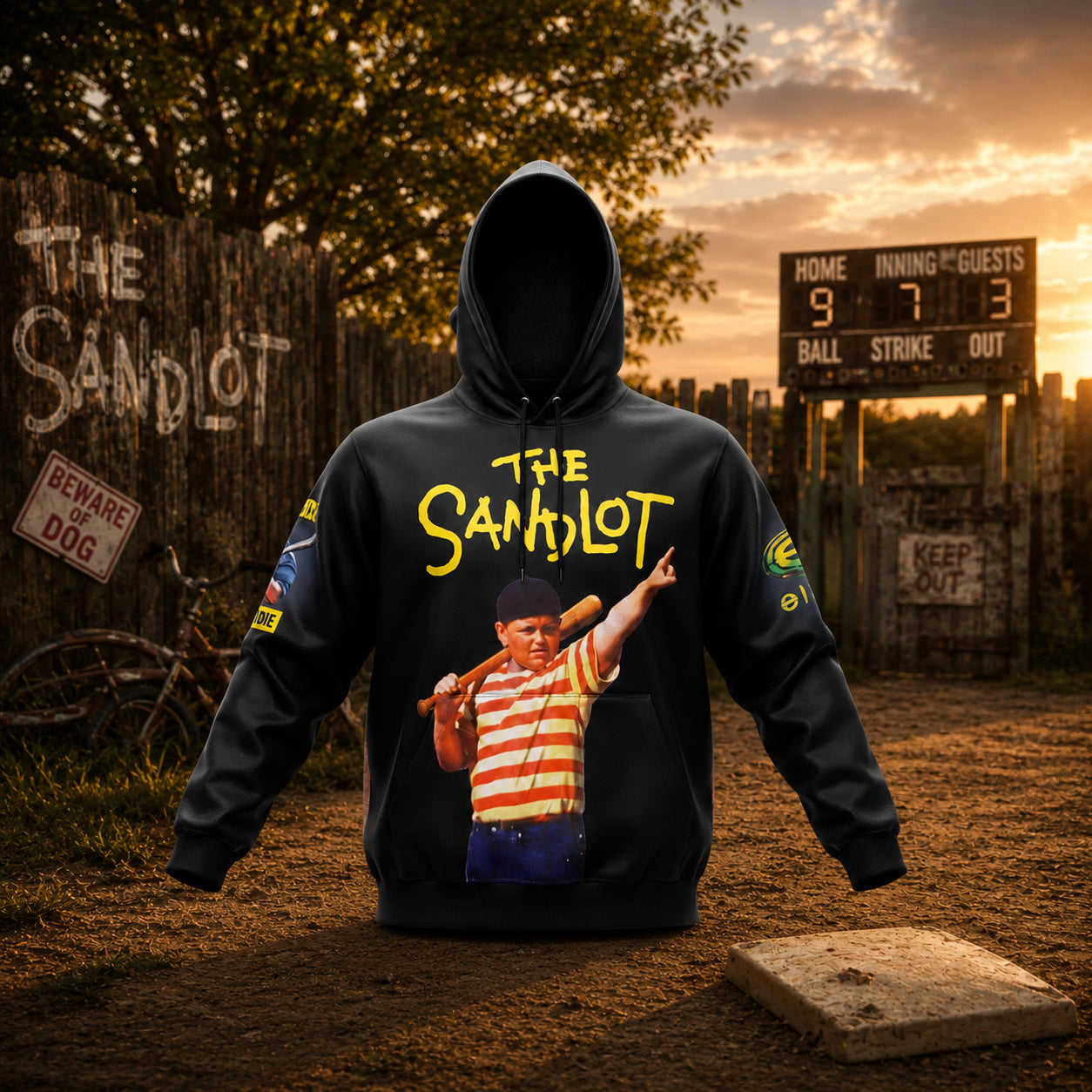 Elite Mens Hoodie – Sandlot Black