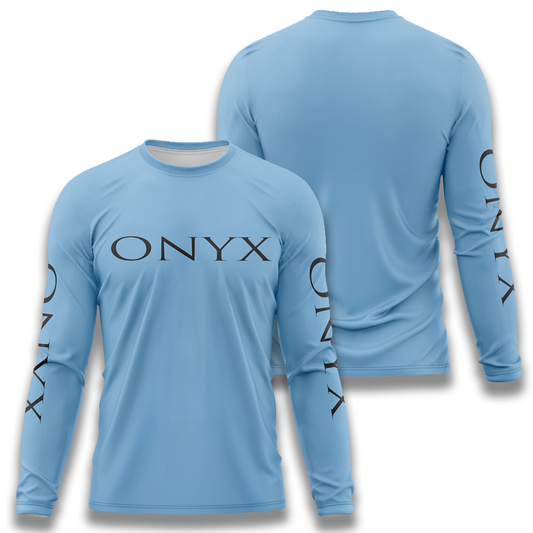 Elite Mens Long Sleeve Jersey – Onyx Carolina Blue