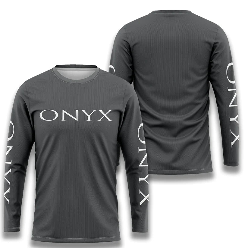 Elite Mens Long Sleeve Jersey – Onyx Charcoal