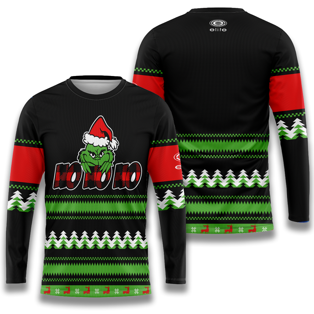 Elite Mens Jersey - ESD 1437 - Grinch Ho Ho Ho (longsleeve)