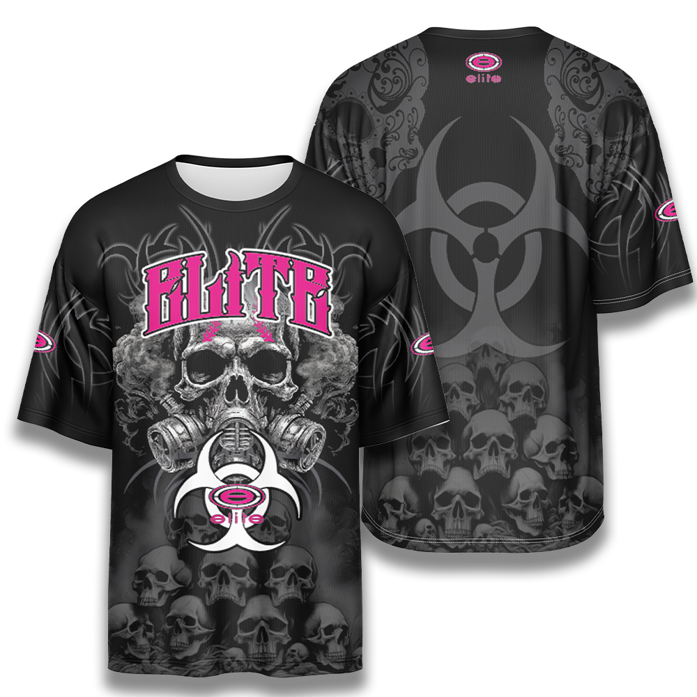 Elite Mens Jersey - ESD 1505 Gas Mask Pink