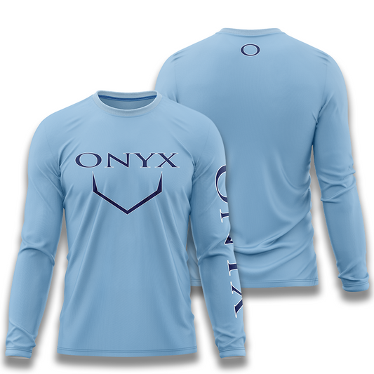Onyx Mens Long Sleeve Jersey - ESD 1511 Homeplate Carolina Blue