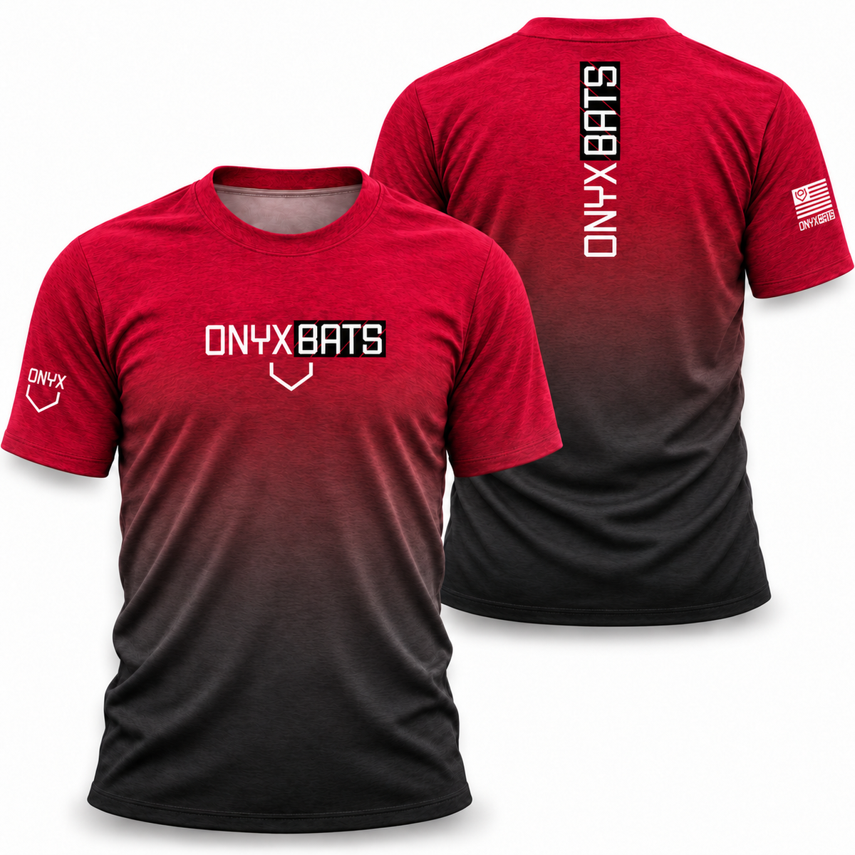 Onyx Men's Jersey - ESD 1627 Onyx Red Fade