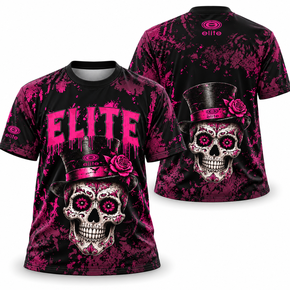 Elite Men's Jersey - ESD 1658 Pink Skull