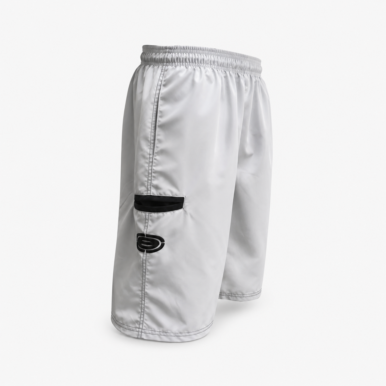Elite Shorts – Men’s ES 251 Microfiber (Silver/Black)