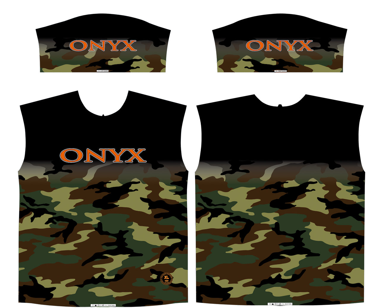 Onyx Men's Jersey - Green Camo w/Orange