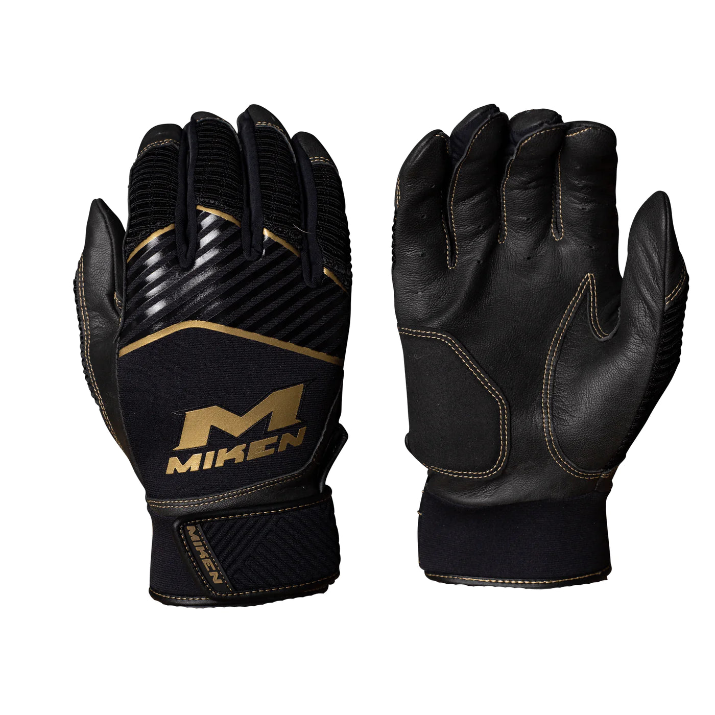 Miken MK7X Pro Batting Glove (Black/Gold)