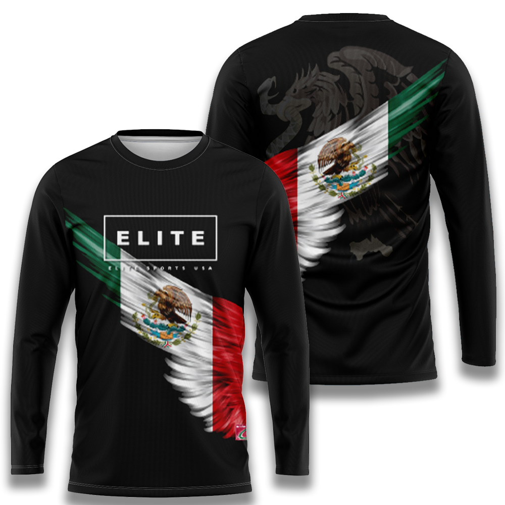 Elite Mens Jersey - Mexico Flag Wings (Longsleeve)